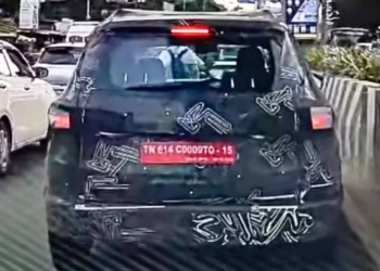 renault triber 2025 facelift spied