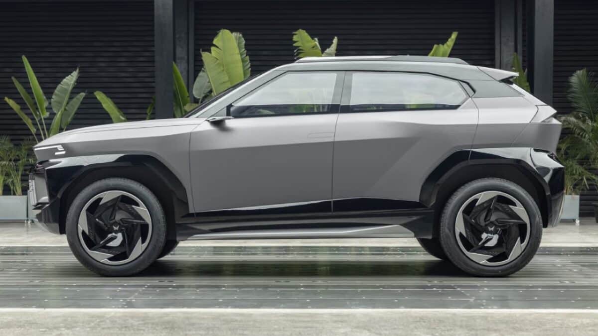mahindra vision X concept side