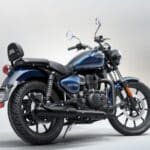2025 new royal enfield meteor 350 blue rear