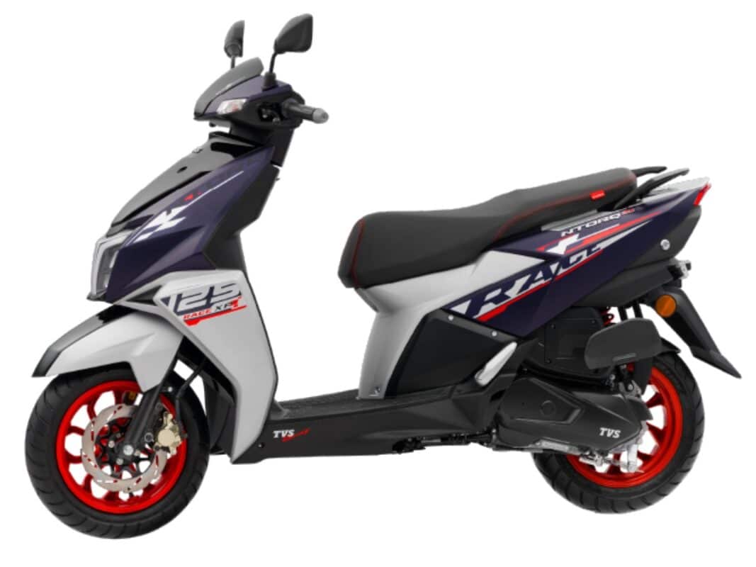 tvs ntorq 125 race xp blaze blue