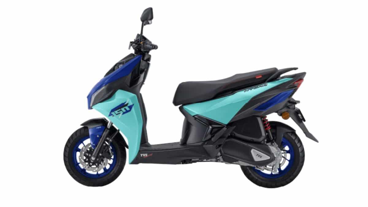 tvs ntorq 150 blue colour