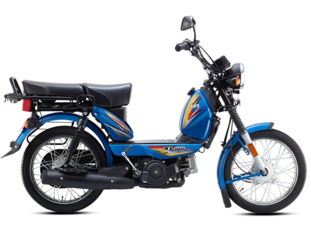 tvs xl100 heavy duty i touch start blue