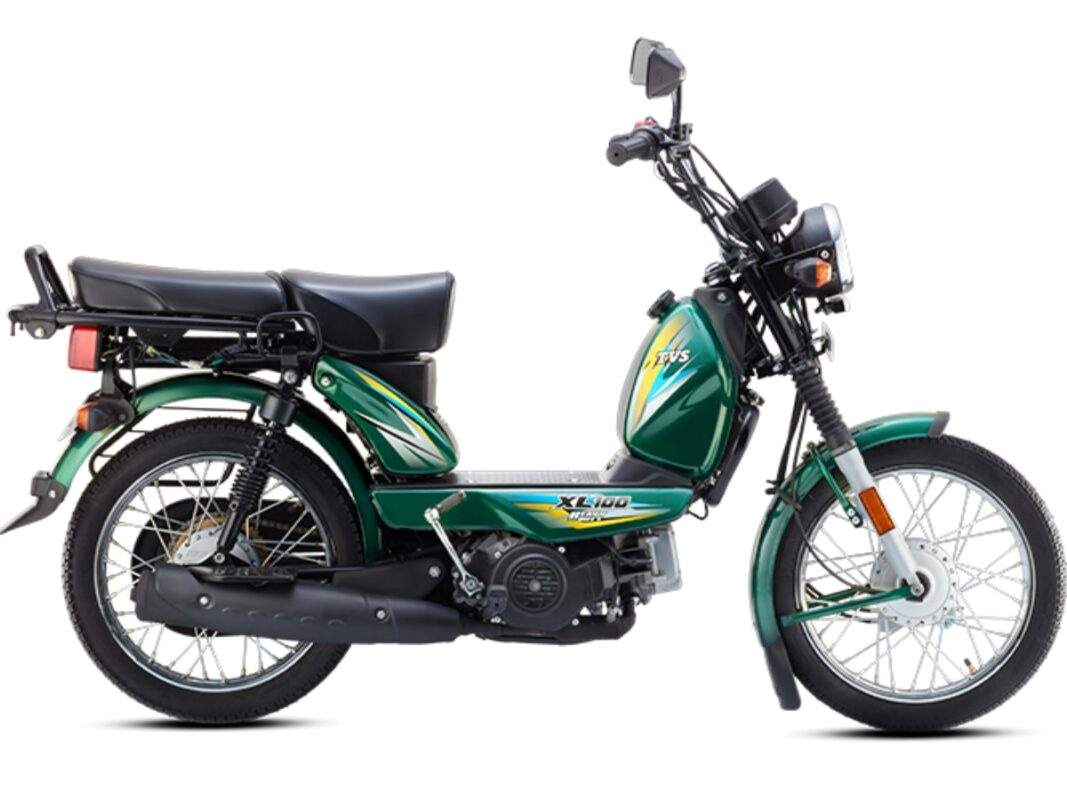 tvs xl100 heavy duty i touch start green