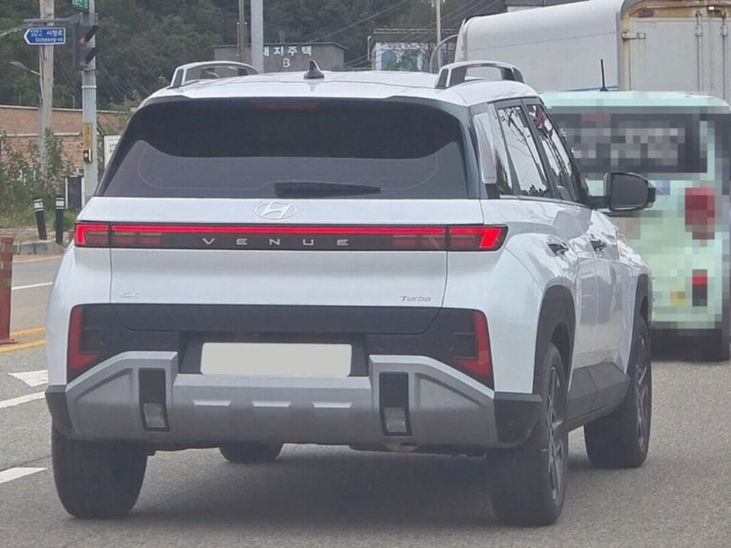 2026 hyundai venue suv spied rr