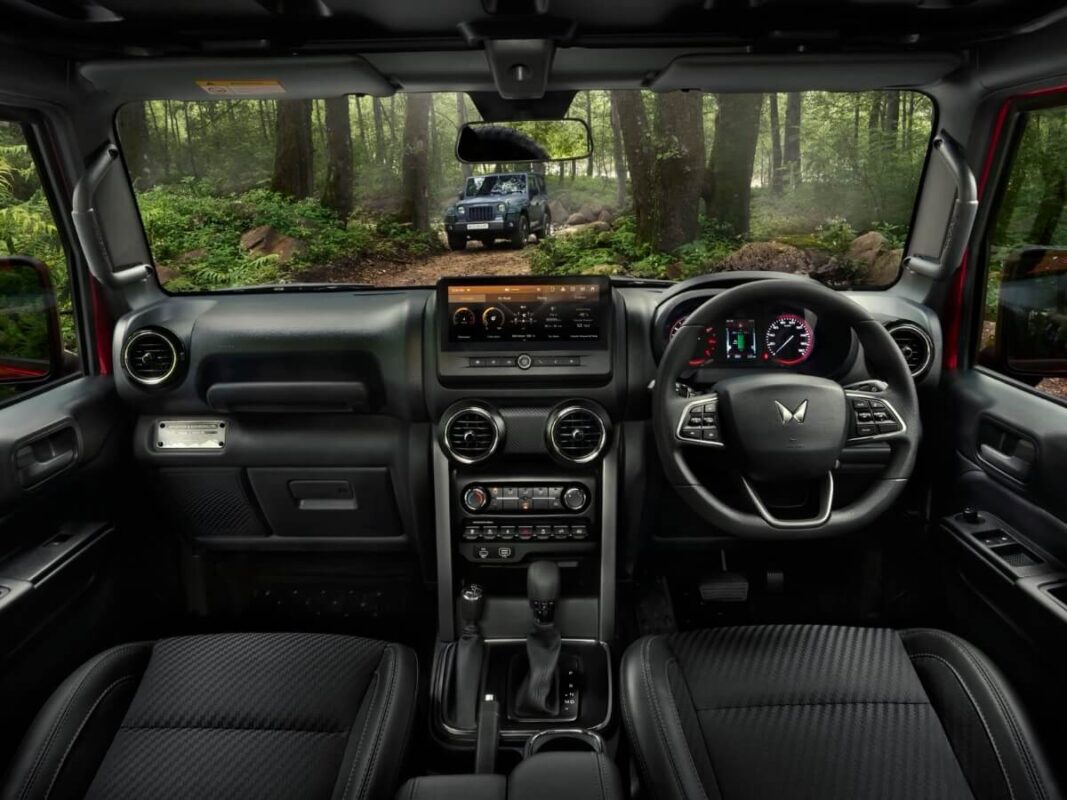 new 2025 mahindra thar facelift dashboard