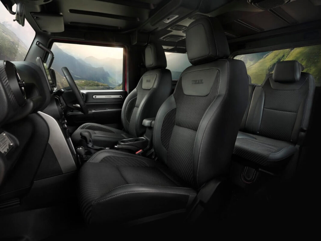 new 2025 mahindra thar suv seats