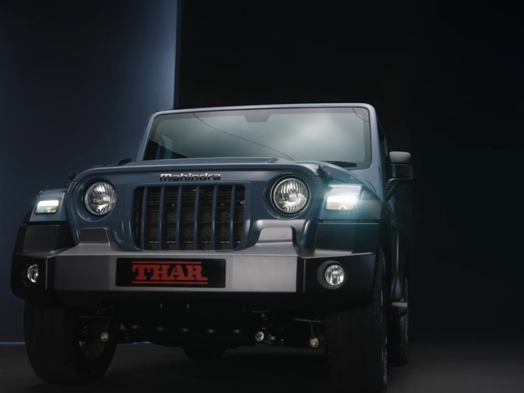new mahindra thar grey