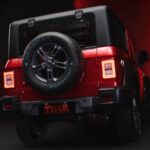 new mahindra thar rear view