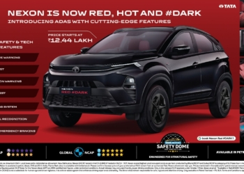 tata nexon red dark