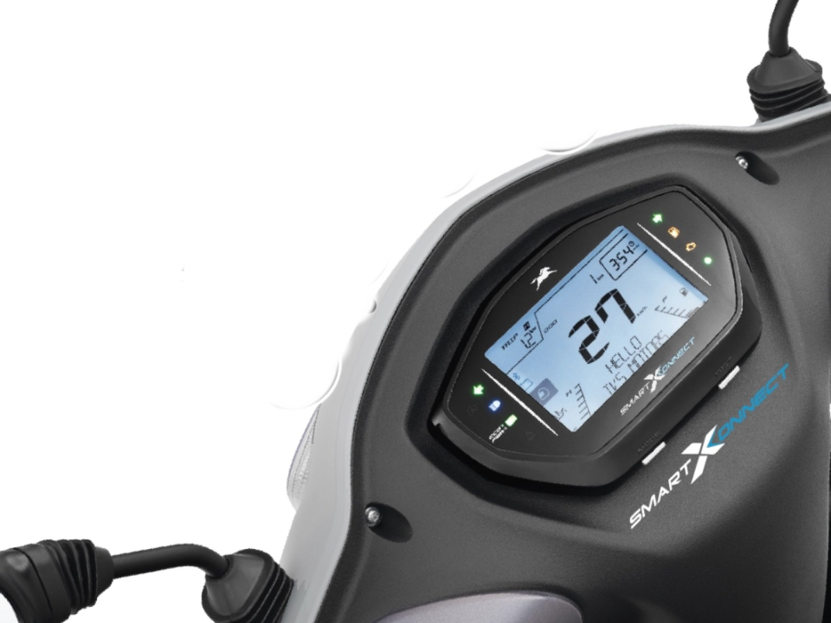 tvs scooty zest 110  smartxconnect digital cluster