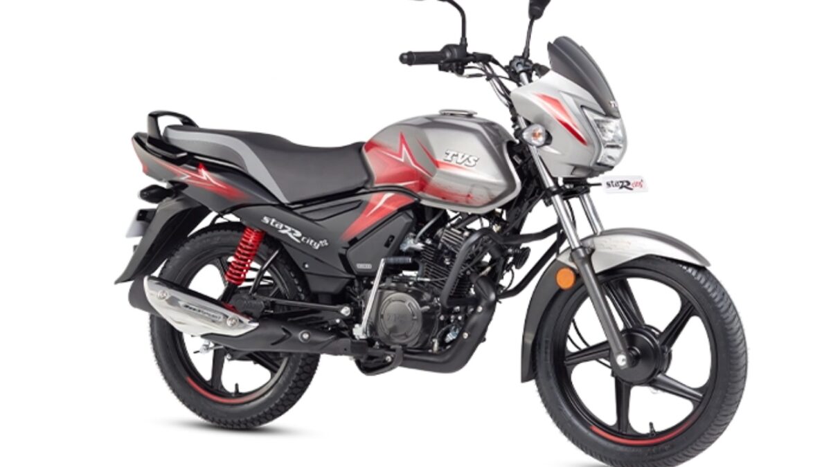tvs star city plus bike grey