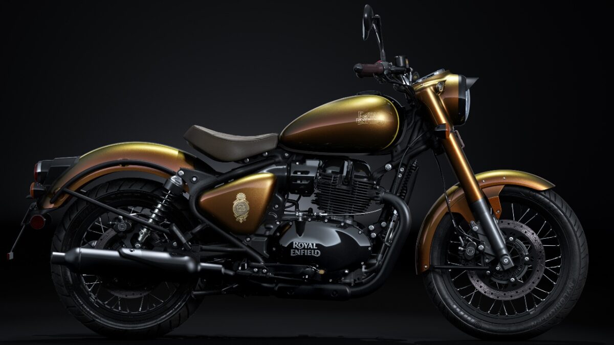 Royal Enfield classic 650 bike 125years side