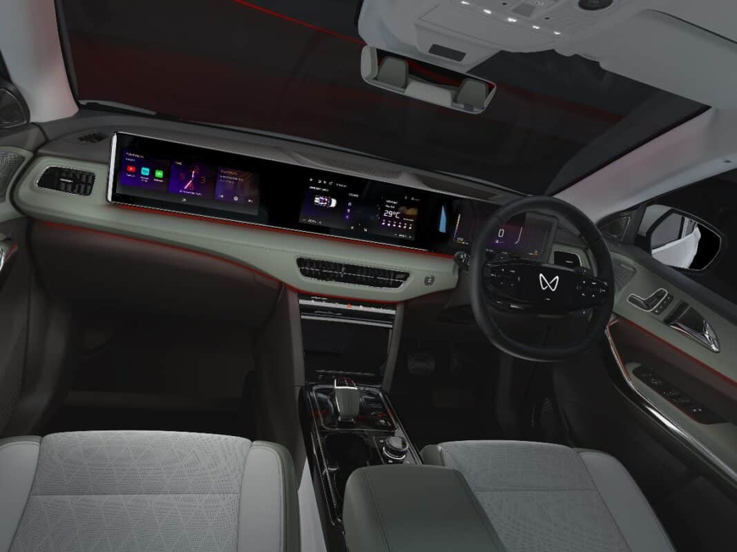 mahindra xev 9s suv interior