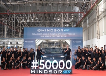 50,000 வின்ட்சர்.EV கார்களை விற்பனை செய்த எம்ஜி மோட்டார்